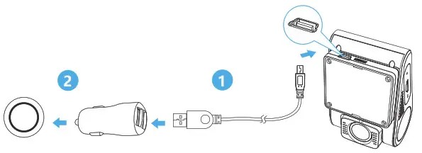 VIOFO A129 Duo IR - Cable Connection 1