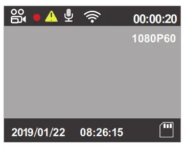 VIOFO A129 Duo IR - Display Overview