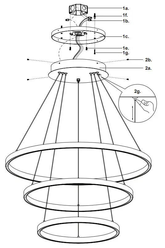 KUZCO CH87932 Ceiling LED Chandelier - Parts
