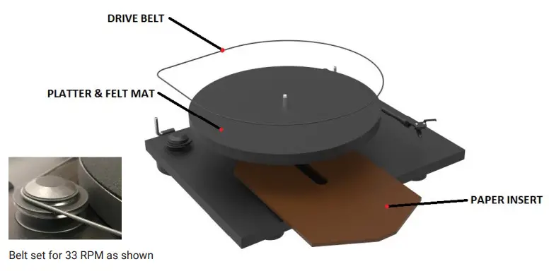 andover Audio SpinDECK Belt-Drive Turntable - Spindeck