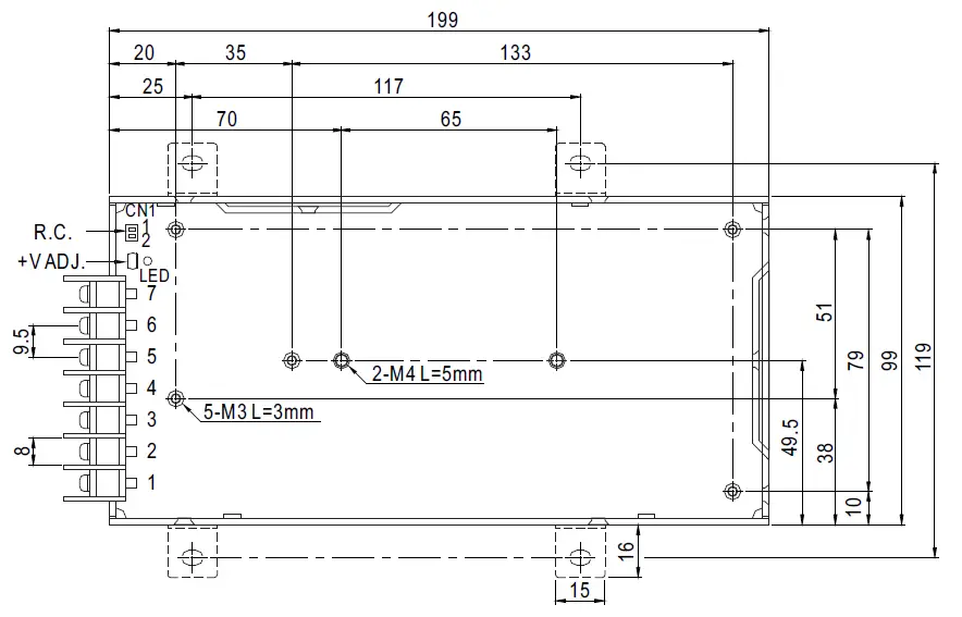 MEAN WELL SP-150 Series 150W Single Output with PFC Function 01