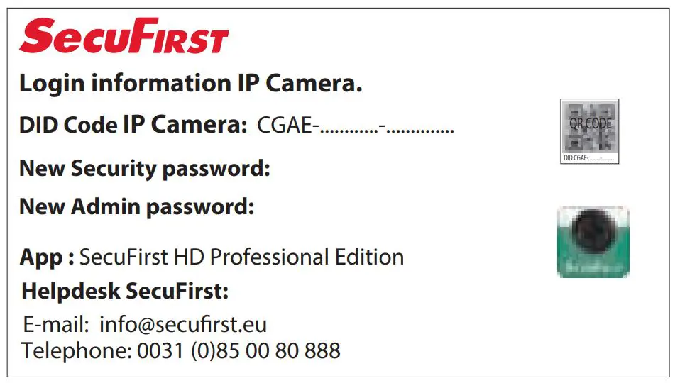 SecuFirst CAM214 Outdoor Camera P T - figure 4