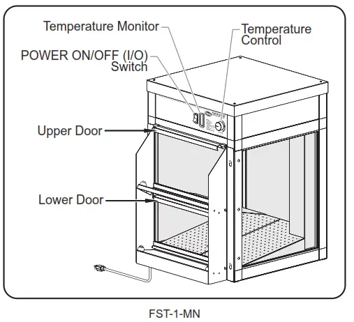 Hatco FDWD-1-MN and FST-1-MN Series Macho Nacho Chip Warmers Chauffe Frites - 1