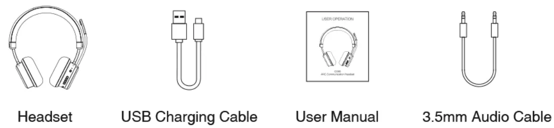 KOSS CS340BT QZ Wireless Communication Headset - box