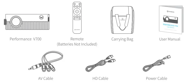 VANKYO Performance V700 Native 1920 x 1080p Projector-1