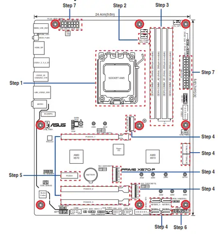 ASUS PRIME X670 P Gaming PC WiFi Motherboard- fig 1