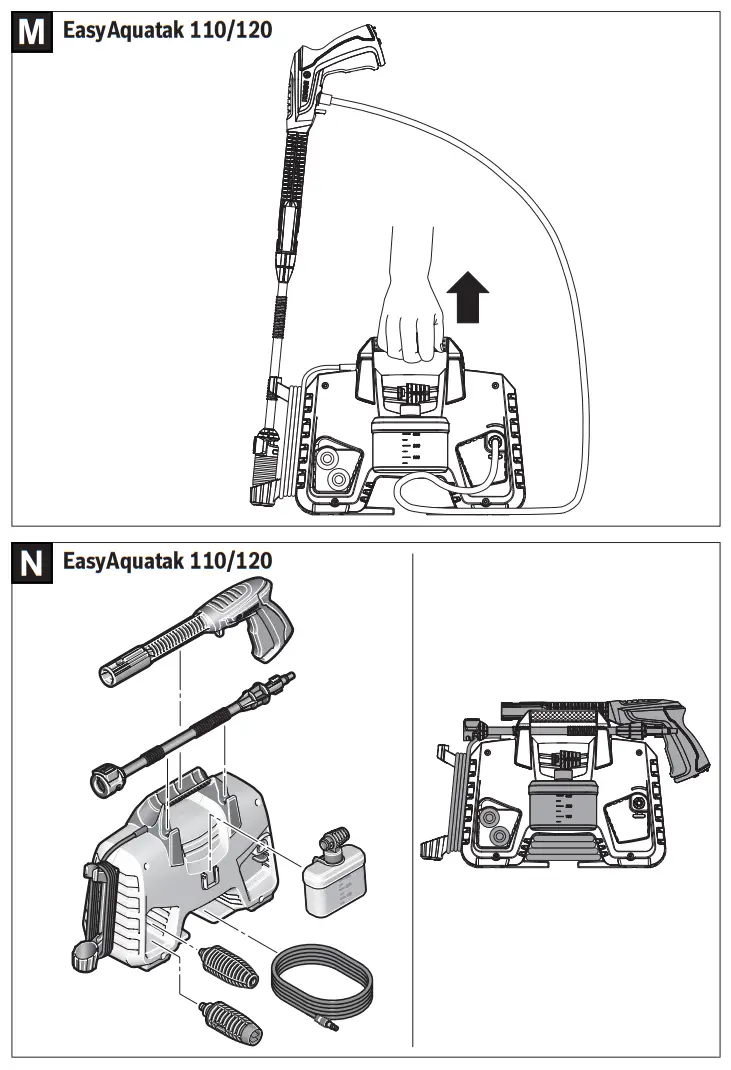 BOSCH EASYAQUATAK 120 High Pressure Washer - Figure7