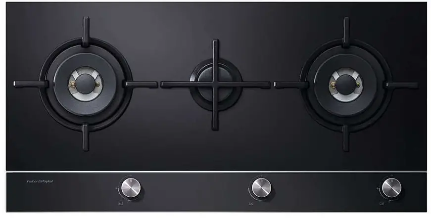 FISHER PAYKEL CG903DLPGB1 Gas on Glass Cooktop 90cm LPG-