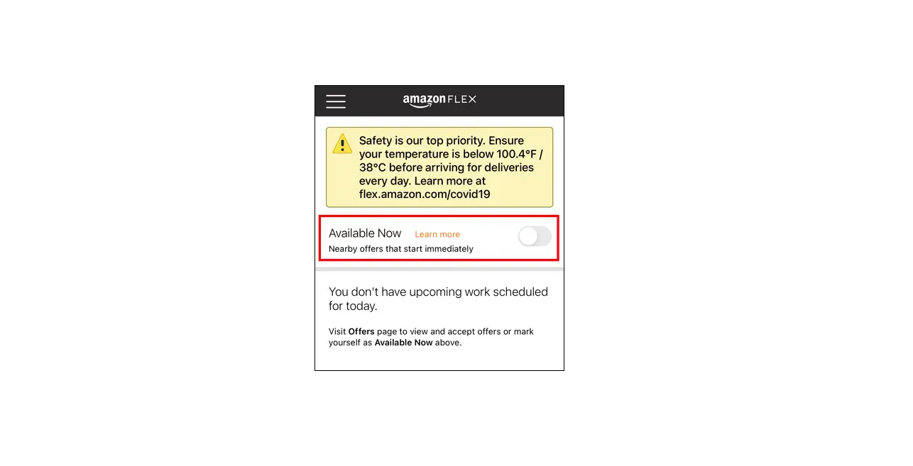 Amazon Flex Instant Offers User Manual