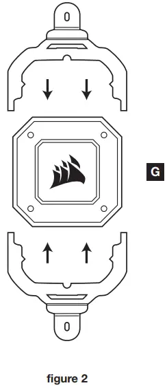 CORSAIR iCUE H100i AMD (AM3AM4) MOUNTING BRACKET 2