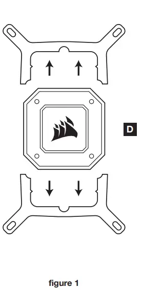 CORSAIR iCUE H100i -AMD (AM3AM4) MOUNTING BRACKET A