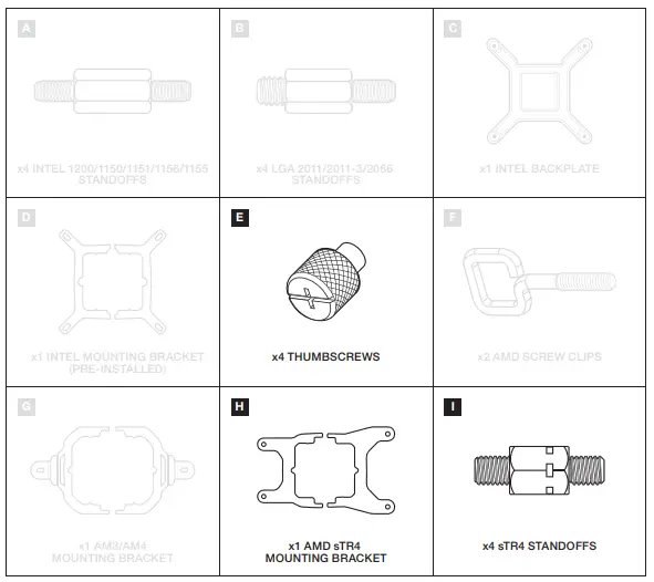 CORSAIR iCUE H100i -INCLUDED HARDWARE4