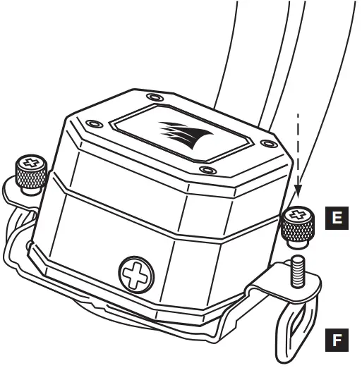 CORSAIR iCUE H100i -MOUNTING BRACKET