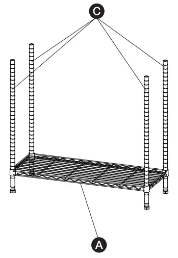 IRIS OHYAMA MR-MT5 Metal Rack Shelf - fig 3