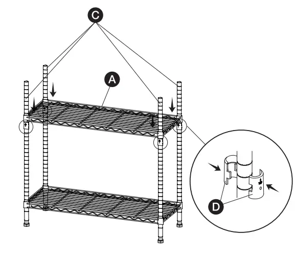 IRIS OHYAMA MR-MT5 Metal Rack Shelf - fig 4