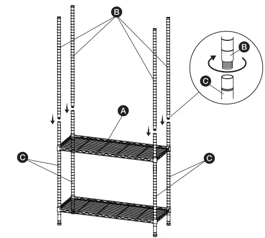IRIS OHYAMA MR-MT5 Metal Rack Shelf - fig 4