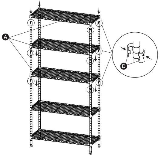 IRIS OHYAMA MR-MT5 Metal Rack Shelf - fig 6