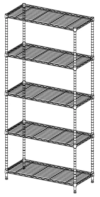 IRIS OHYAMA MR-MT5 Metal Rack Shelf