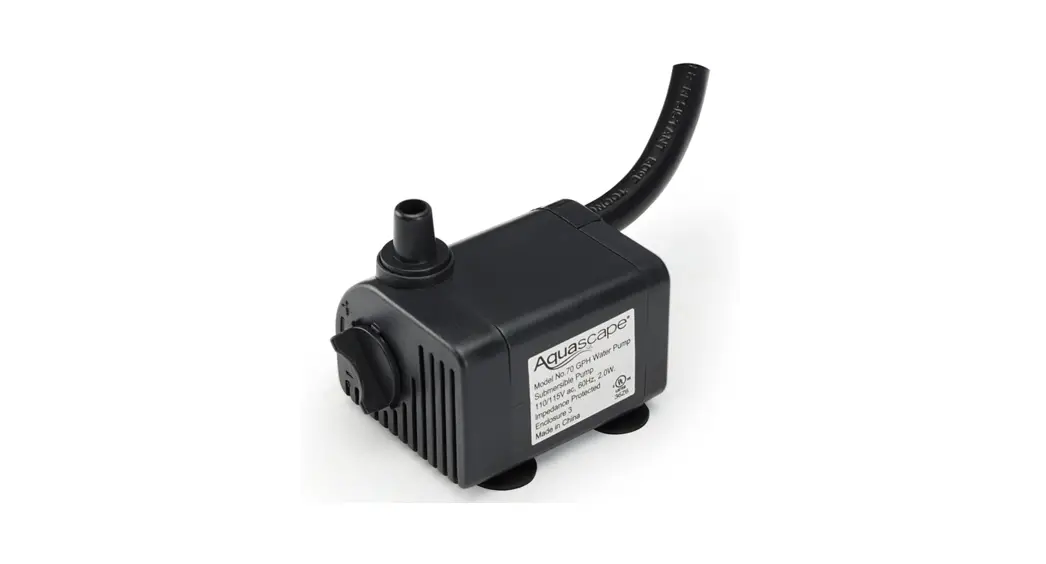 Aquascape 70 Gph Water Pump User Manual Aquascape 70 Gph Water Pump User Manual