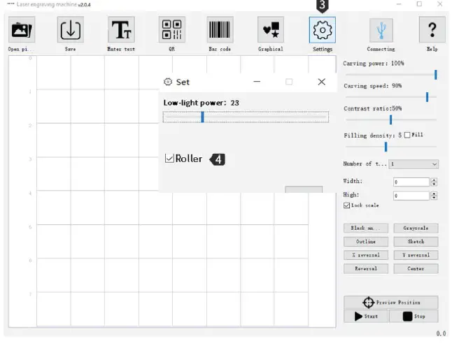 Genmitsu LC-40 Laser Engraver Rotary Roller fig 3