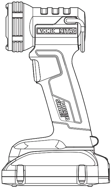 WORX WX025L 20V Cordless Jobsite Light -