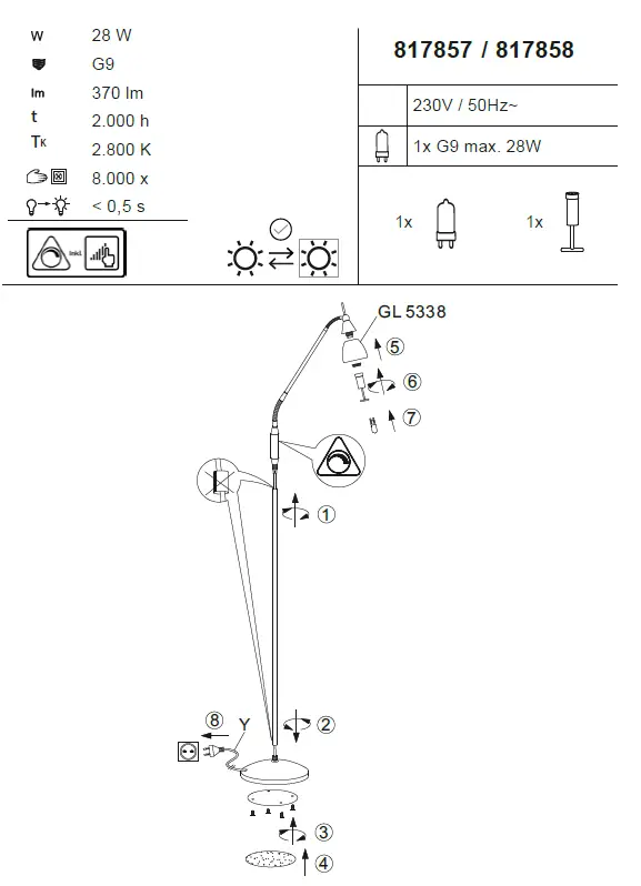 Paul-Neuhaus-430-Floor-Lamp-Instruction-Manual-fig-1