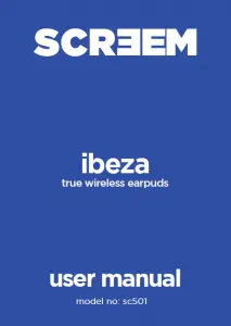 screem wireless earbuds user manual