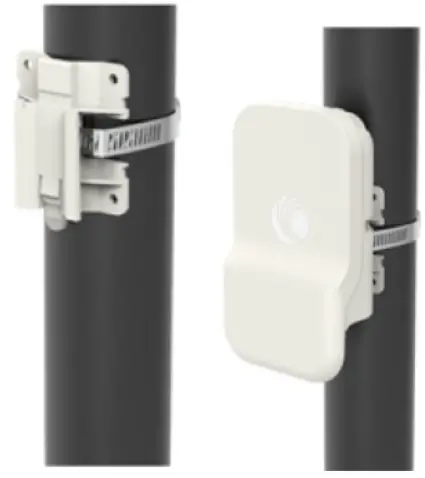 Cambium Networks cnWave 60 GHz V3000 Fixed Wireless Client Node - mounting plate on the pole