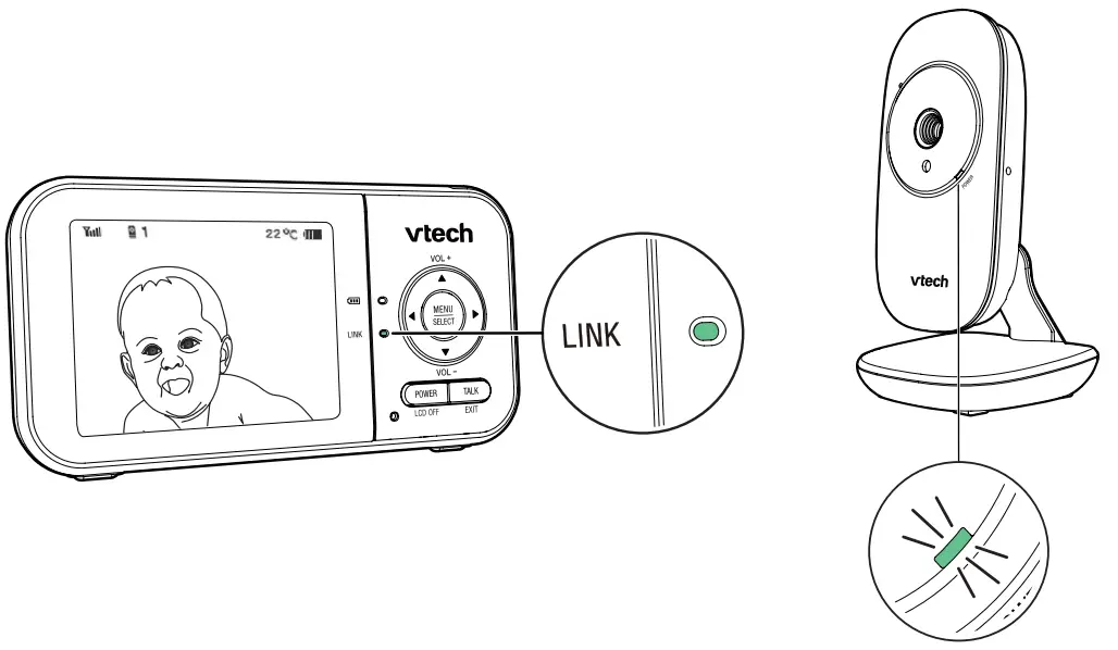 vtech VM819 Video Baby Monitor - 01