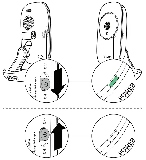vtech VM819 Video Baby Monitor - baby unit
