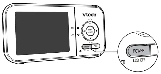 vtech VM819 Video Baby Monitor - baby unit1