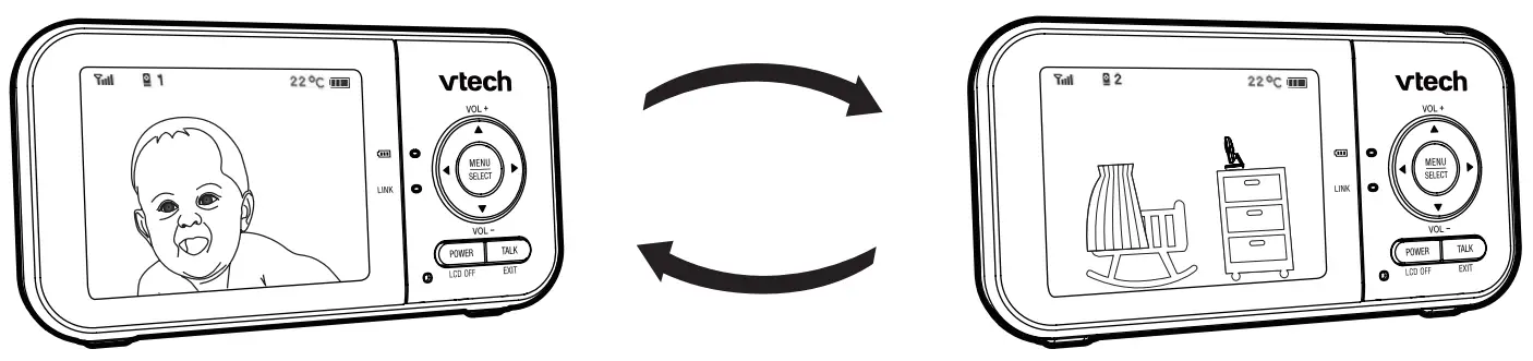 vtech VM819 Video Baby Monitor - confirm the baby