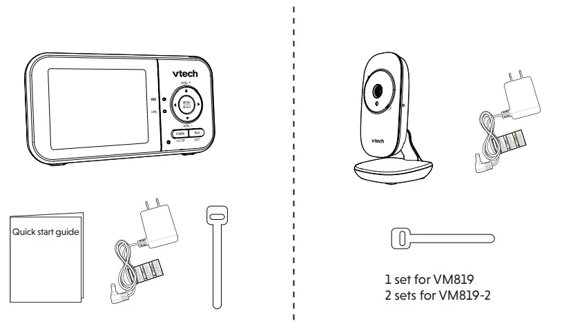 vtech VM819 Video Baby Monitor - the box