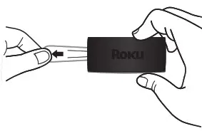 Roku Express 4K 4K & HDR Streaming made Easy - To remove adhesive strip 3
