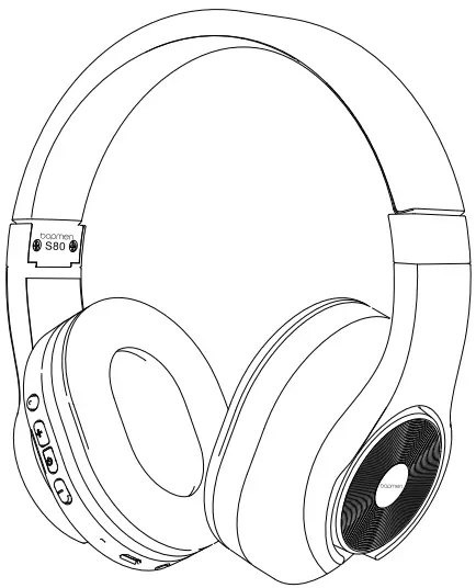 bopmen S80 Bluetooth Over Ear Headphones