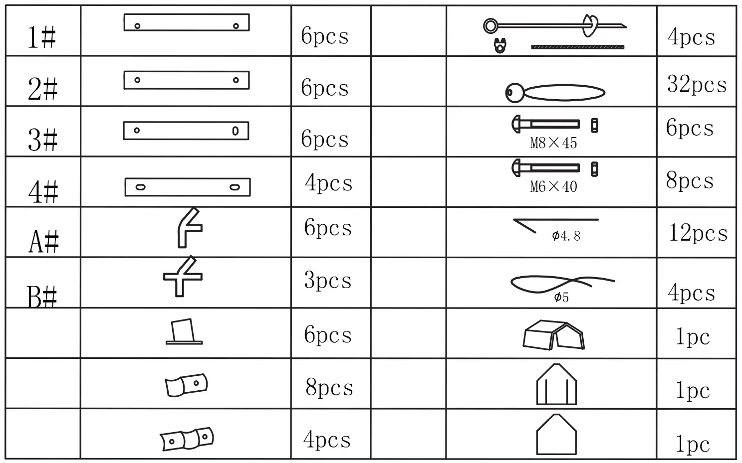 COSTWAY Carport AW10002 - figure 3