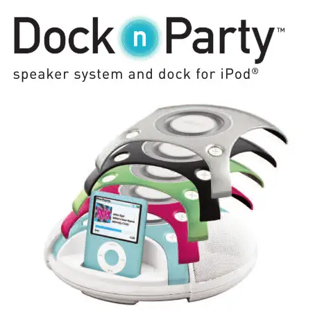Homedics DP-310 Dock n Party Speaker System 2