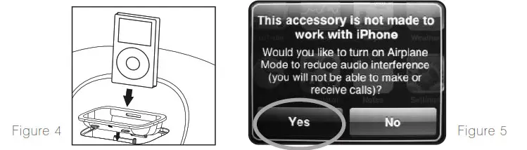 Homedics DP-310 Dock n Party Speaker System - Figure 4 and 5