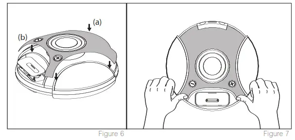 Homedics DP-310 Dock n Party Speaker System - Figure 6 and 7