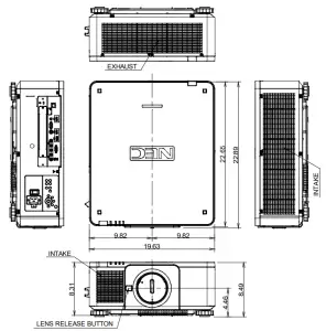 NEC PX1005QL Laser Projector - Installation10