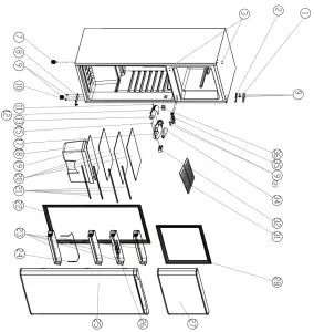 UNIQUE UGP 260L1 Solar Powered DC Fridge - DIAGRAM3