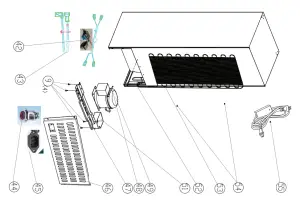 UNIQUE UGP 260L1 Solar Powered DC Fridge - DIAGRAM4