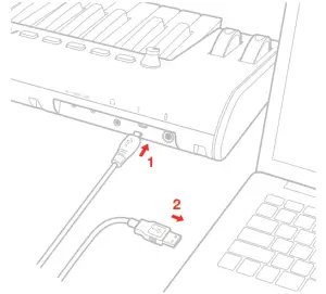 Connect the USB plug
