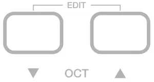 Octave shift buttons