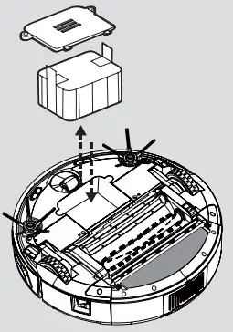 HOOVER RBC009013 Robo-Com2 Vacuum Cleaning Robot - BATTERIE