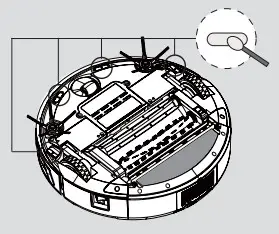 HOOVER RBC009013 Robo-Com2 Vacuum Cleaning Robot - Cleaning the Floor Sensors