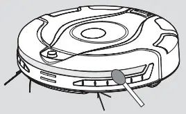 HOOVER RBC009013 Robo-Com2 Vacuum Cleaning Robot - Cleaning the Sensor Window