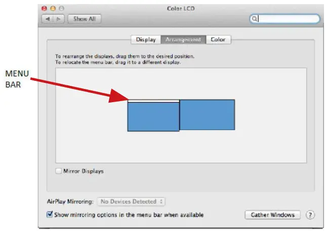 i tec C31DUALDPDOCKPD USB C Dual Display Docking Station with Power Delivery- Menu Bar