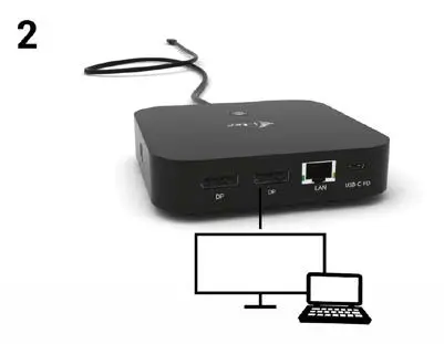 i tec C31DUALDPDOCKPD USB C Dual Display Docking Station with Power Delivery- external monitor 2