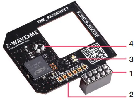 Smart Devices RAZBERRY 7 Z Wave shield for Raspberry Pi - SHIELD DESCRIPTION